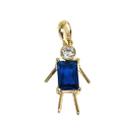 Pingente de ouro 18k Filho com Pedras