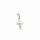 Pingente De Prata Cruz 10Mm Com Cristo