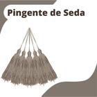 Pingente De Seda Tassel - Cinza - Com 100 Unidades - Nybc