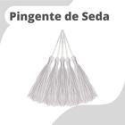 Pingente De Seda Tassel - Franja - Branca - Com 50 Unidades - Nybc