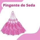 Pingente De Seda Tassel - Franja - Rosa Bebê - Com 100 Unidades - Nybc