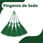 Pingente De Seda Tassel - Verde Bandeira - Com 100 Unidades - Nybc