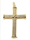 Pingente em Ouro 18K Crucifixo Cravejado