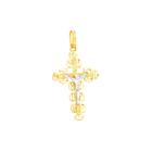 Pingente em Ouro 18K Crucifixo Trabalhado - AU5043