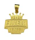 Pingente Favela Venceu Gg - Banhado A Ouro 18K