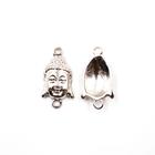 Pingente Máscara Hindu Buda 33X18mm Em Zamac Com 100Gr