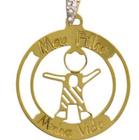 Pingente medalha de filho de ouro 18k