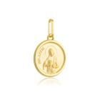 Pingente Medalha Santa Luzia Ouro Amarelo 18 Kl