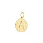 Pingente Medalha Santa Terezinha Ouro Amarelo 18 Kl Modelo 02