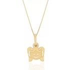 Pingente Menina Filha Carinha + Corrente Veneziana Ouro 18k