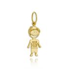 Pingente Menino Ouro Amarelo 18 Kl