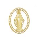 Pingente Nossa Senhora Das Graças Com Zircônia 34mm