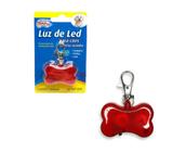 Pingente Ossinho Luz de Led Localizador Segurança Cães Pets