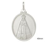 pingente oval com nossa senhora aparecida