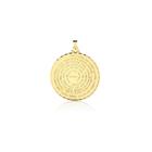 Pingente Pai Nosso Unissex banhado em Ouro 18k - 2,5cm - medio
