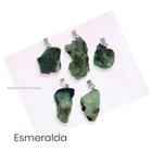 Pingente Pedra Natural Esmeralda Bruta - Inspiração