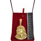 Pingente Rosto Jesus 3D De Lado Gg - Banhado A Ouro 18K