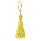 Pingente Tassel 9cm Amarelo Franja de Seda - 2 unidades