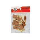 Pingente Tassel De Camurça 3 Cm Mf-46 Café 12 Un - Kit