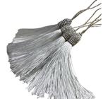 Pingente tassel de seda franja 9 cm com tulipa kit com 10 unidades chaveiros japamala terço artesanato lembrancinha necessaire