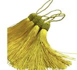 Pingente tassel de seda franja 9 cm com tulipa kit com 10 unidades chaveiros japamala terço artesanato lembrancinha necessaire