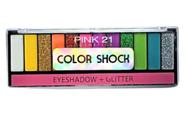 Pink 21 paleta de sombra color shock cor 2