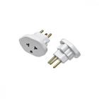 Pino Adaptador Flp Universal 10A. 2 Polos+Terra Branco - Kit C/10 Peca