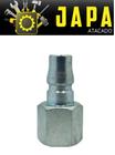 Pino Conector para Engate 3/8" x Rosca Fêmea 1/4" NPT - 10 Unid - HidraFlux