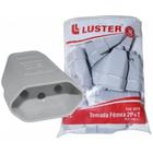 Pino Femea Luster 2 Polos+Terra 10A. Cinza 2078 - Kit C/10 Peca