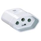 Pino Femea Reto 2P T 250V/20A Branco Ref 57402055 - Tramontina