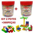 BLOCO DE MONTAR INFANTIL MALETA PUZZLE MAGIC PLATE 151 PÇS - ENGRENAGENS E  FERRAMENTAS STEAM PARA ESTIMULAÇÃO DE IMAGINAÇÃO, HABILIDADES MOTORAS E  COGNITIVAS