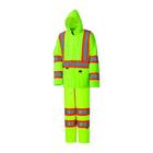 Pioneer High Visibility, Lightweight, Waterproof Safety Rain Suit, Fita Reflexiva, PVC poliéster, amarelo/verde, unissex, M, V1080160U-M