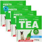 Pipeta Tea 0,5 ml Antiparasitário Contra Pulgas P/ Gatos de até 4 Kg C/ 3 unid. Kit C/ 4 Cxs