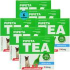 Pipeta Tea 0,5 ml Antiparasitário Contra Pulgas P/ Gatos de até 4 Kg C/ 3 unid. Kit C/ 6 Cxs