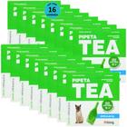 Pipeta Tea 0,5 ml Antiparasitário Contra Pulgas Para Gatos De Até 4 Kg Kit Com 16