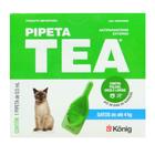 Pipeta Tea 0,5 ml Antiparasitário Contra Pulgas para Gatos de até 4 Kg - König - Konig