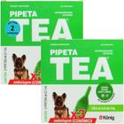 Pipeta Tea 0,7ml Antiparasitário Contra Pulgas P/ Cães de 0,6 até 5 KgC/ 3 unid. Kit C/ 2 Cxs