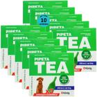 Pipeta Tea 1,3 ml Antiparasitário Contra Pulgas P/ Cães de 5,1até 10Kg C/ 3 unid. Kit C/ 10 Cxs
