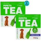 Pipeta Tea 1,3 ml Antiparasitário Contra Pulgas para Cães de 5,1 até 10 Kg - König Kit Com 2