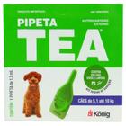Pipeta Tea 1,3 ml Antiparasitário Contra Pulgas para Cães de 5,1 até 10 Kg - König