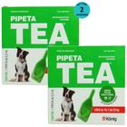 Pipeta Tea 3,2ml Antiparasitário Contra Pulgas para Cães de 10,1 até 25 Kg - König Kit Com 2