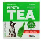 Pipeta Tea 3,2ml Antiparasitário Contra Pulgas para Cães de 10,1 até 25 Kg - König