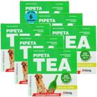 Pipeta Tea 5 ml Antiparasitário Contra Pulgas P/ Cães de 25,1 até 40 Kg C/ 3 unid. Kit C/ 6 Cxs