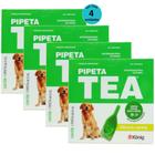 Pipeta Tea 5 ml Antiparasitário Contra Pulgas para Cães de 25,1 até 40 Kg - König Kit Com 4