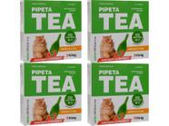 Pipeta Tea Antipulgas Gatos 4,1 Até 8kg - 3 Pipetas - Konig - 4 Unidades