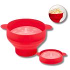 Pipoqueira Para Micro-ondas de Silicone Retrátil Com Tampa Balde de Pipoca Fácil Uny Home