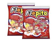 Pirulito Coração Flopito Morango Florestal C/ 50u - 2 Pacotes