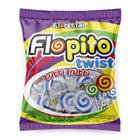 Pirulito Psicodélico Azul e Branco Flopito Twist - 450g