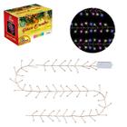 Pisca fio cobre 200 leds colorido rgb 3m bivolt