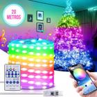 Pisca Led RGB Bluetooth Controle Remoto 20 Metros App